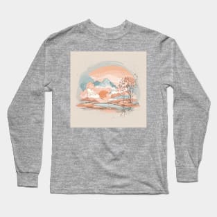 Boho Landscape Long Sleeve T-Shirt